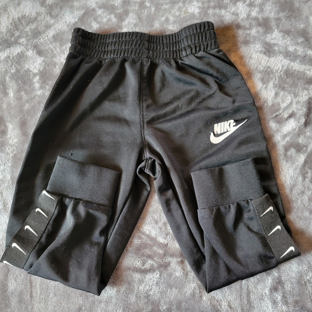 Nike Jogger Pants Toddler 2T Black Good Repeat Swoosh Track Pants 865